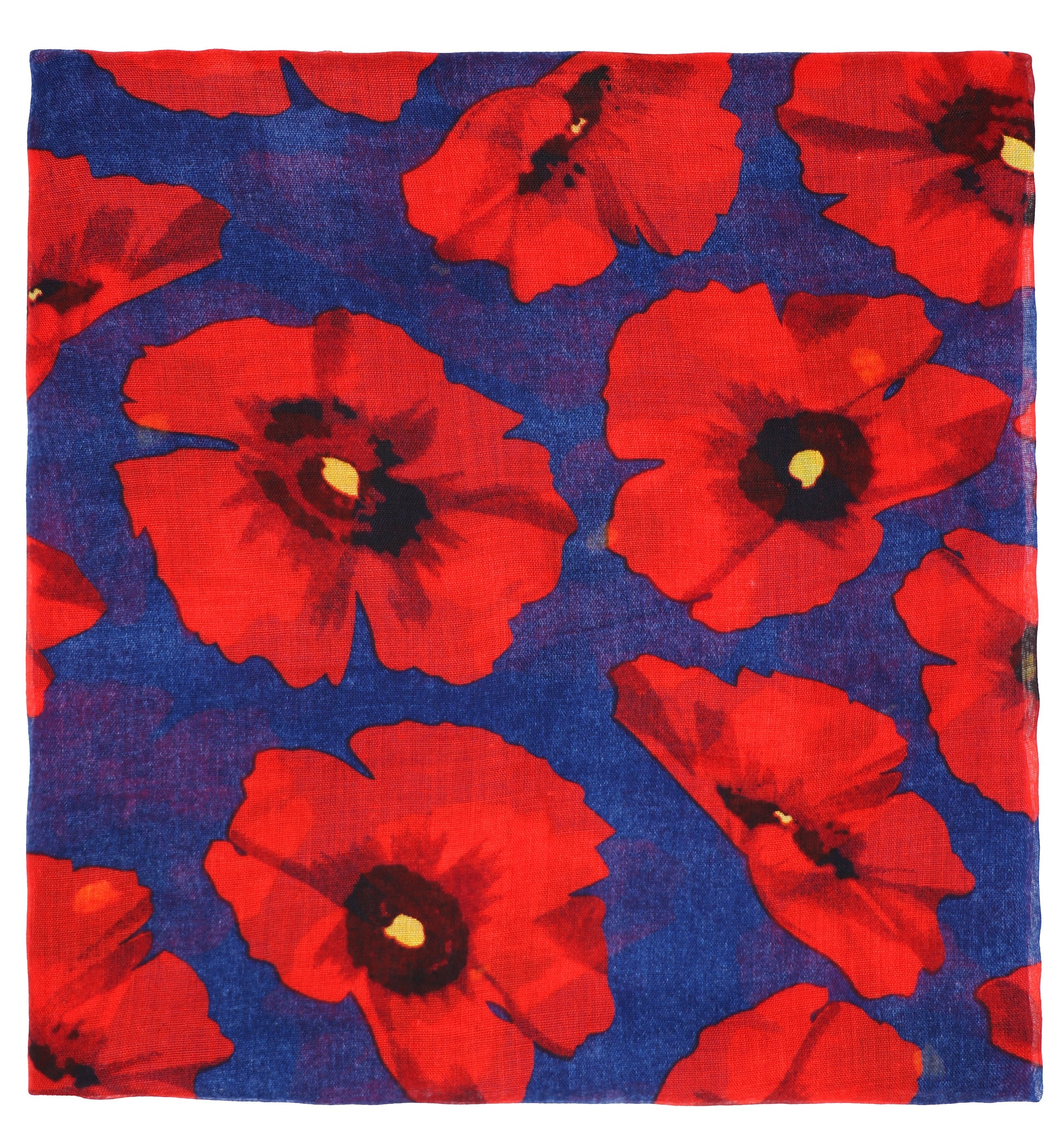 All Seasons Large Print Poppy Floral Scarf