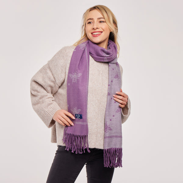 Supersoft Bee Scarves (With Tassels)
