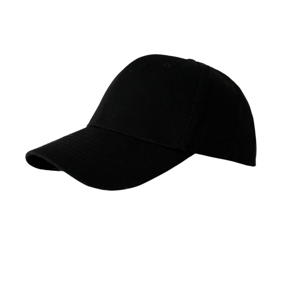 Plain Black Baseball Cap