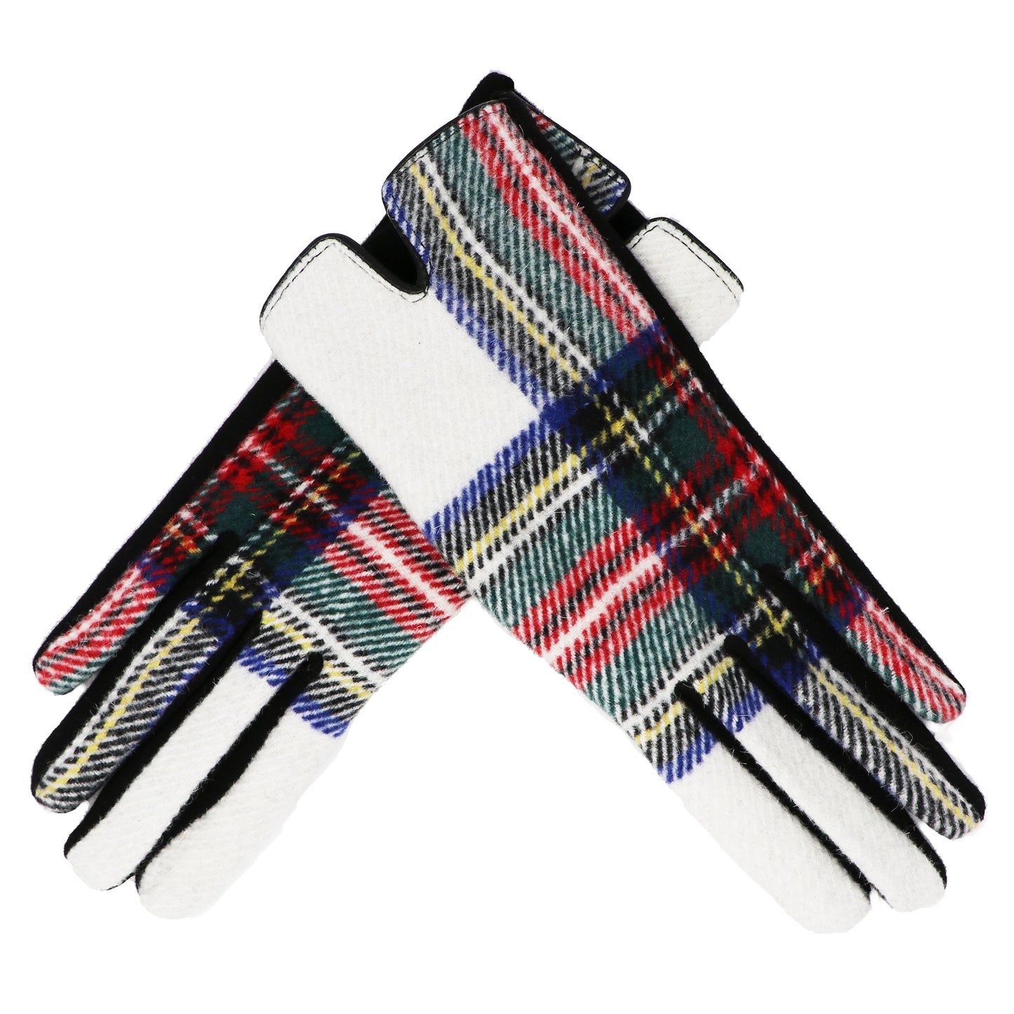 Traditional Ladies Tartan Gloves Touch Screen