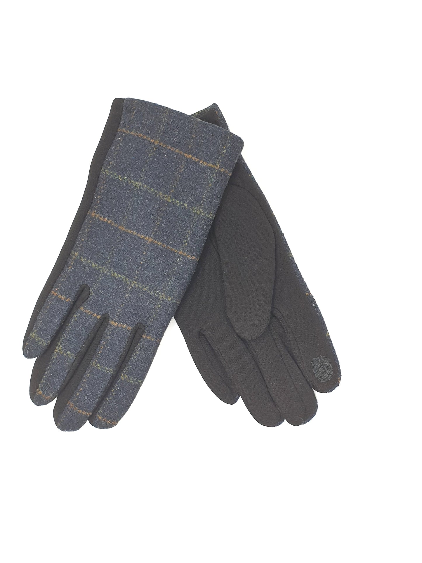 Mens Traditional Tartan gloves, One Size, Touchscreen Compatible
