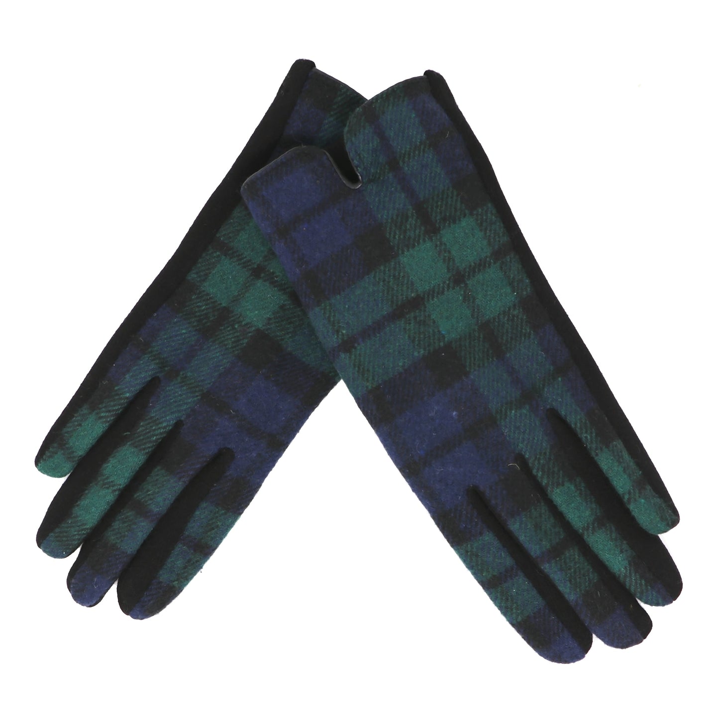 Traditional Ladies Tartan Gloves Touch Screen