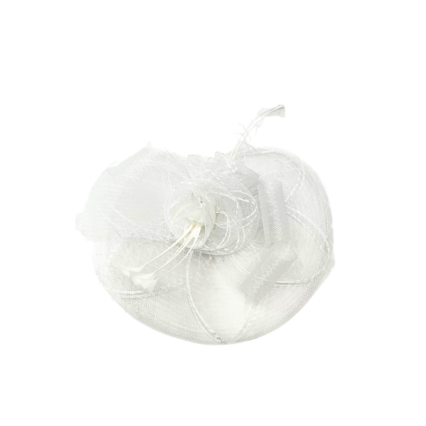Fascinator Netted Disk With Hairband and Hair Clip