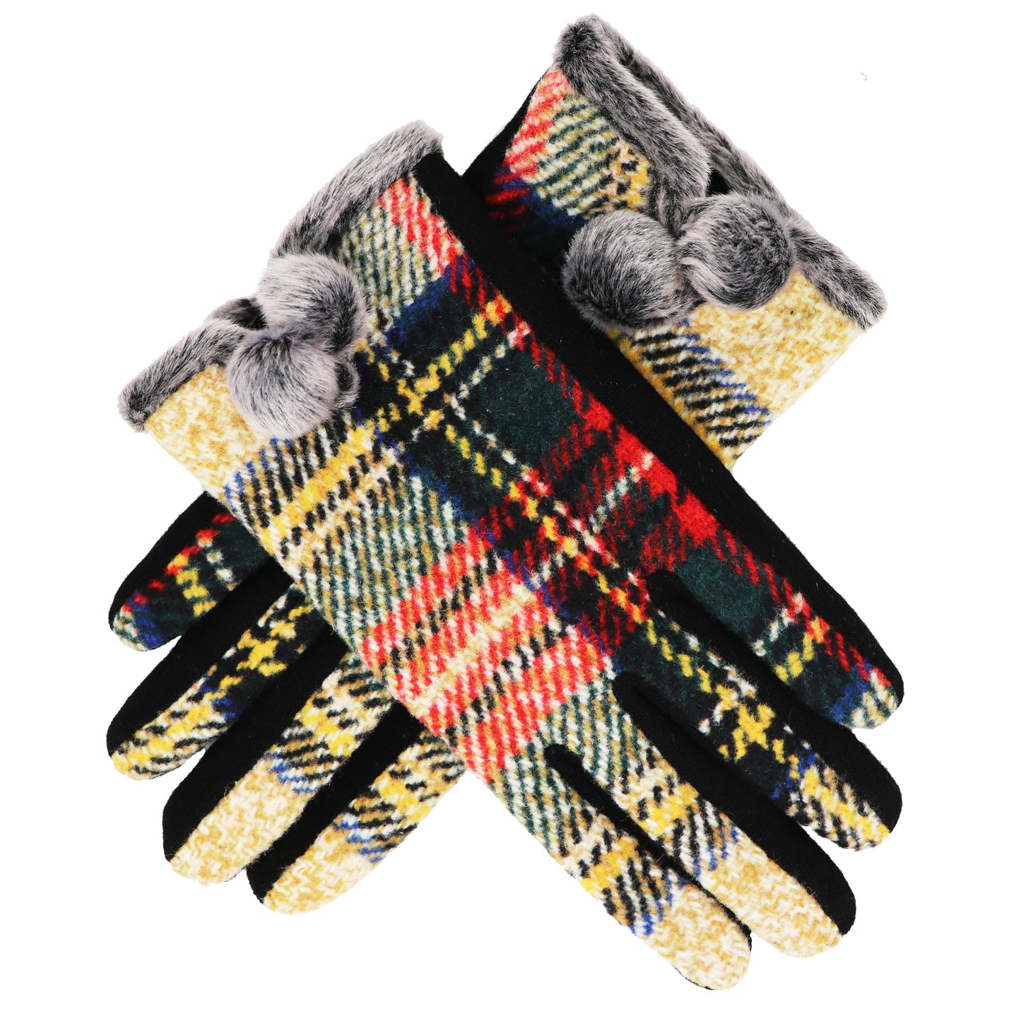 Children’s Tartan Gloves, Soft Warm touch
