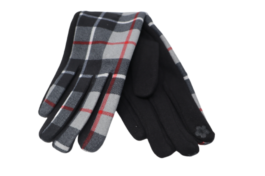 Traditional Tartan Gloves Touch Screen